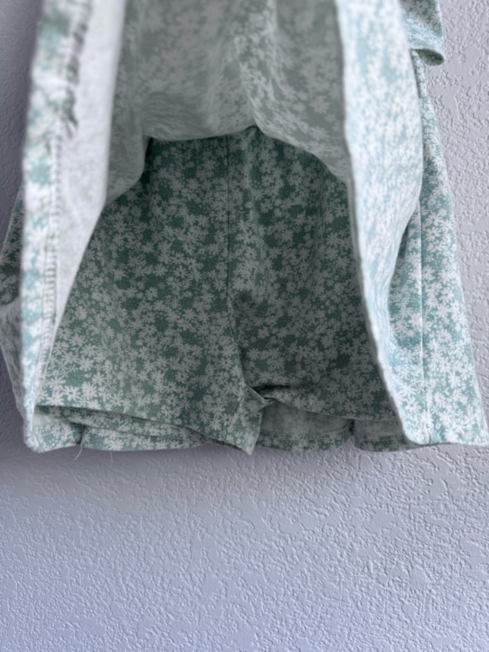 btween Mint Floral Ruffle Top & Skort Set. Size 5. - Picture 4 of 6